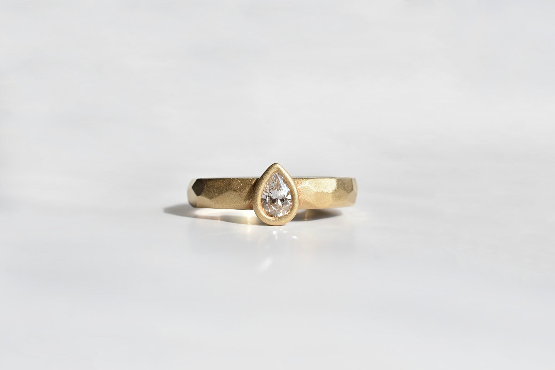 ペアシェイプカット ダイヤモンドリング 0.319ct ⁄ E ペアシェイプ 