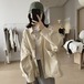 【送料無料】トップス アウター ブルゾン ジャケット ワークジャケット レディース 春秋新作 ゆったり 大きいサイズ スリム ニッチ デザイン レトロ 大きなポケット コットン トップス 大きめサイズ スプリング 春物 オータム 秋物 ブルゾン ジャケット レザー rg102458348217345