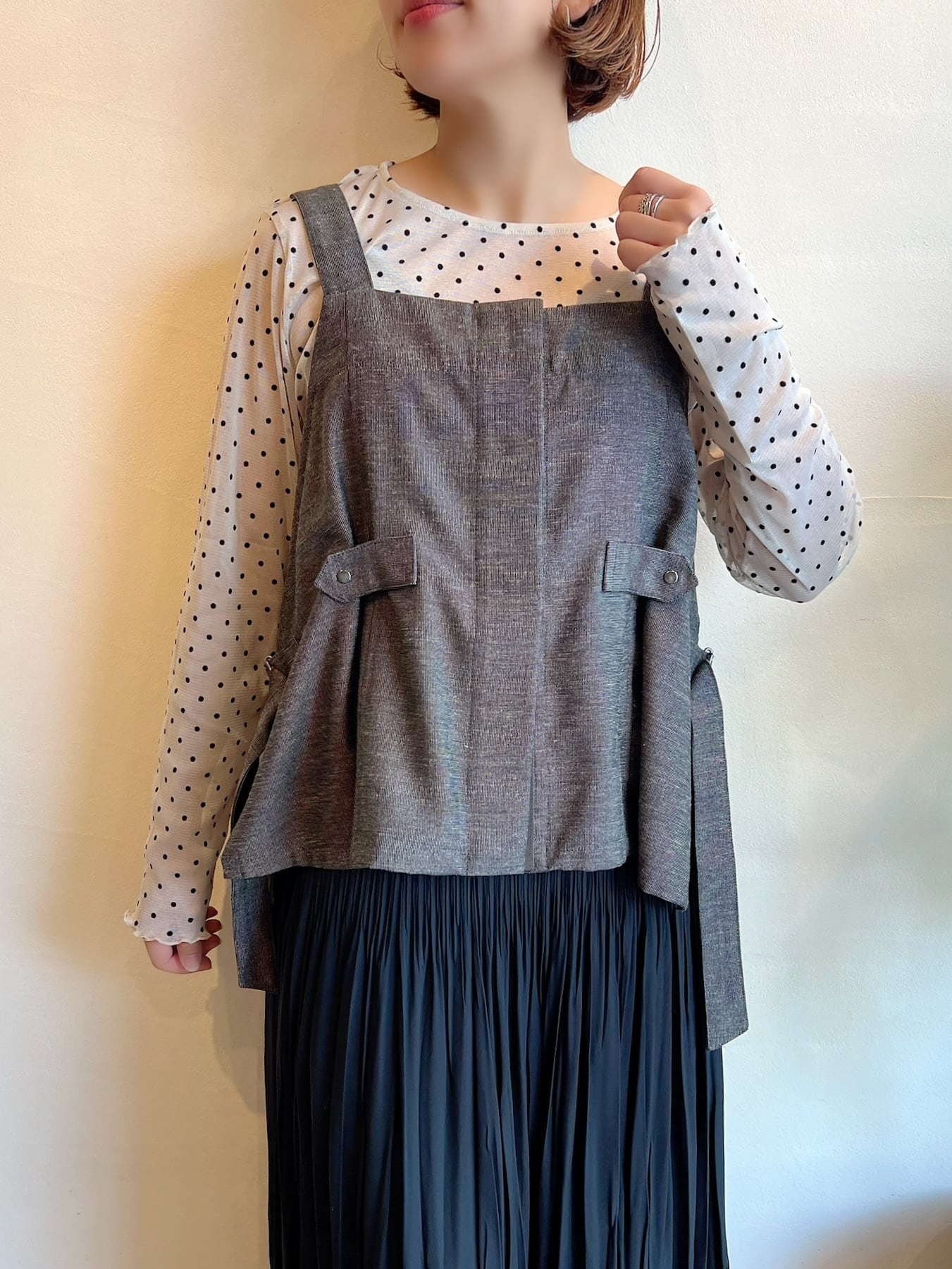 新品　SIWALY fluid ベスト SIWALY fluid / ビスチェベスト | anouk