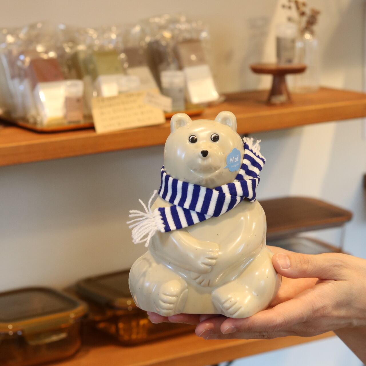 PLASTEP フィンランド 白くま貯金箱 / 2025年限定マフラー付き | Zakka