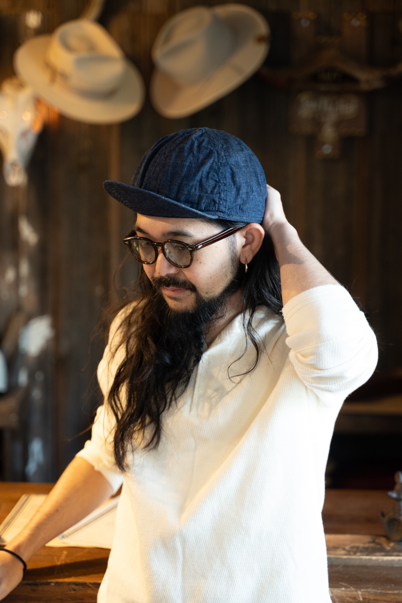 RUMBLE RACE × JAM THE HAT & CO. Mechanic Cap - AMALIE -