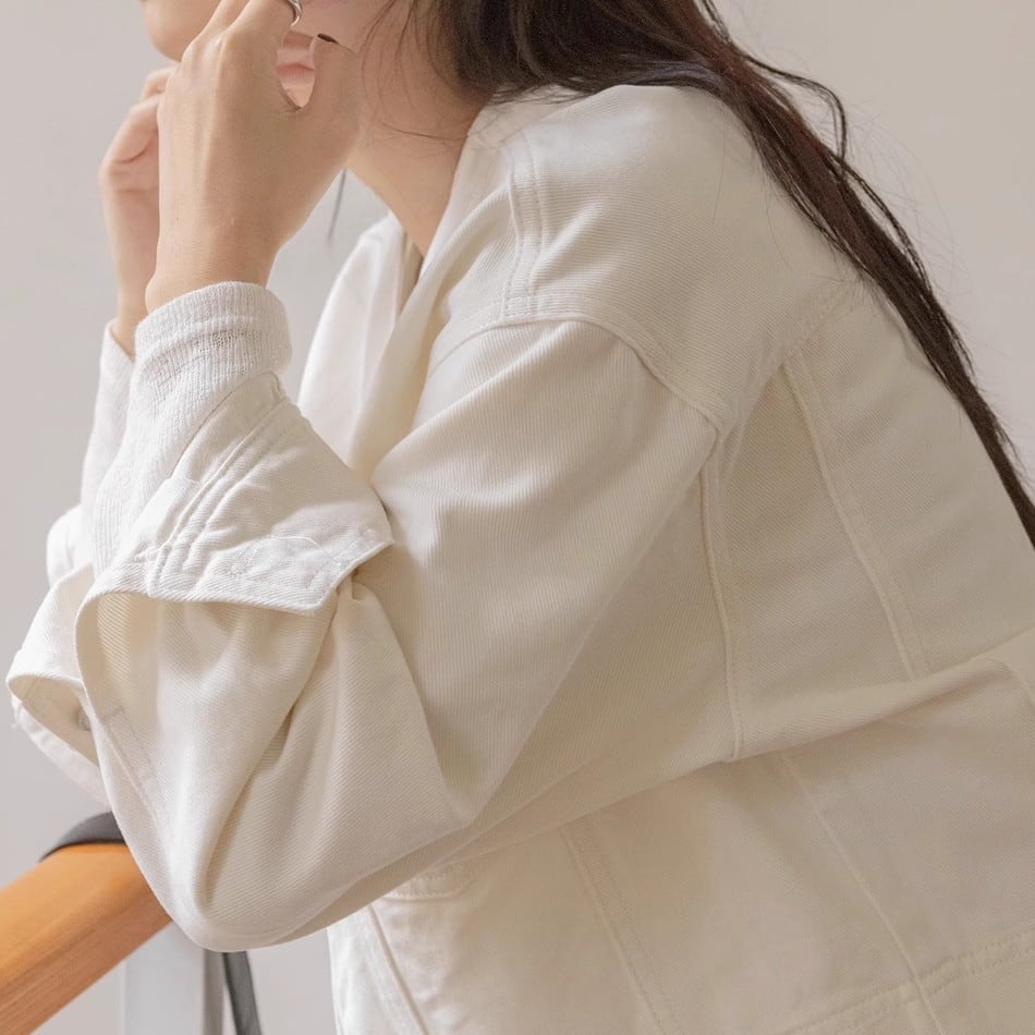 クルーネック デニムジャケット t-00894 | Riant