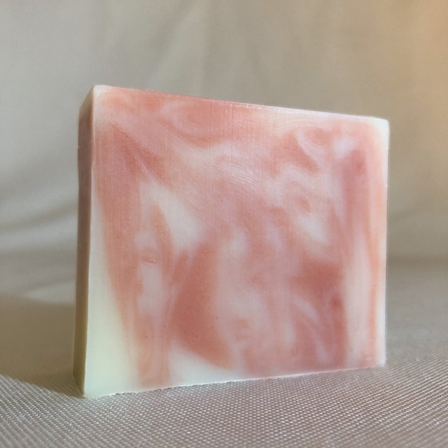マーブル石鹸ピンク / ゼラニウムとオレンジ