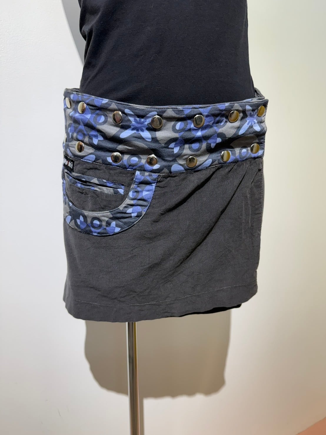 Reversible wrap skirt