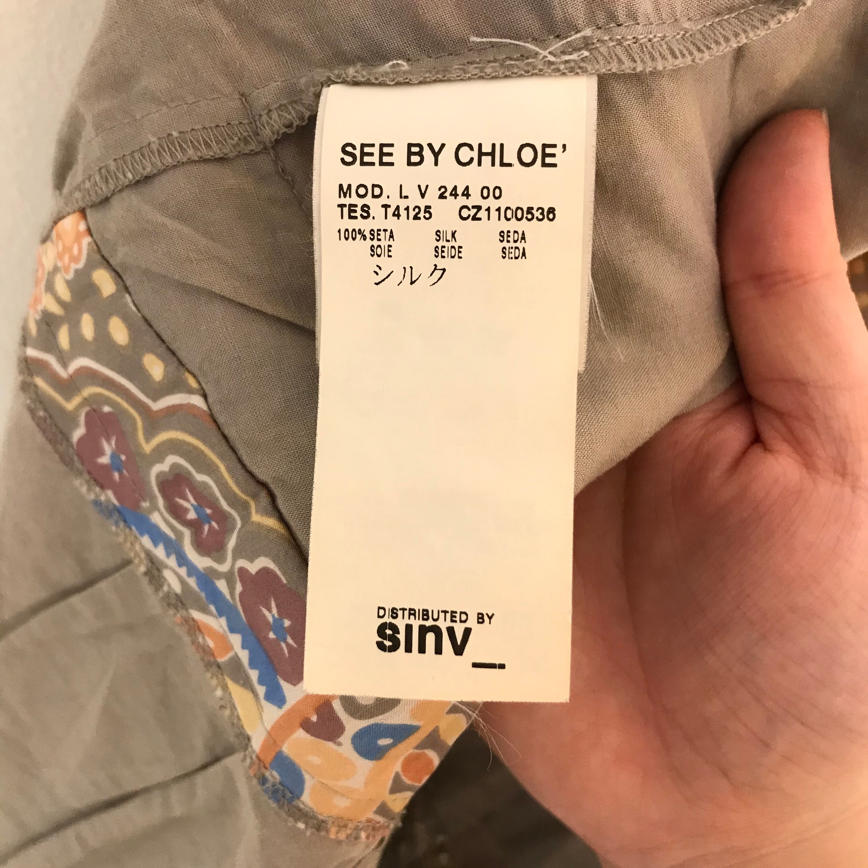 Chloe/one-piece/silk/クロエ/ワンピース/シルク100% | ＵＴＡ５
