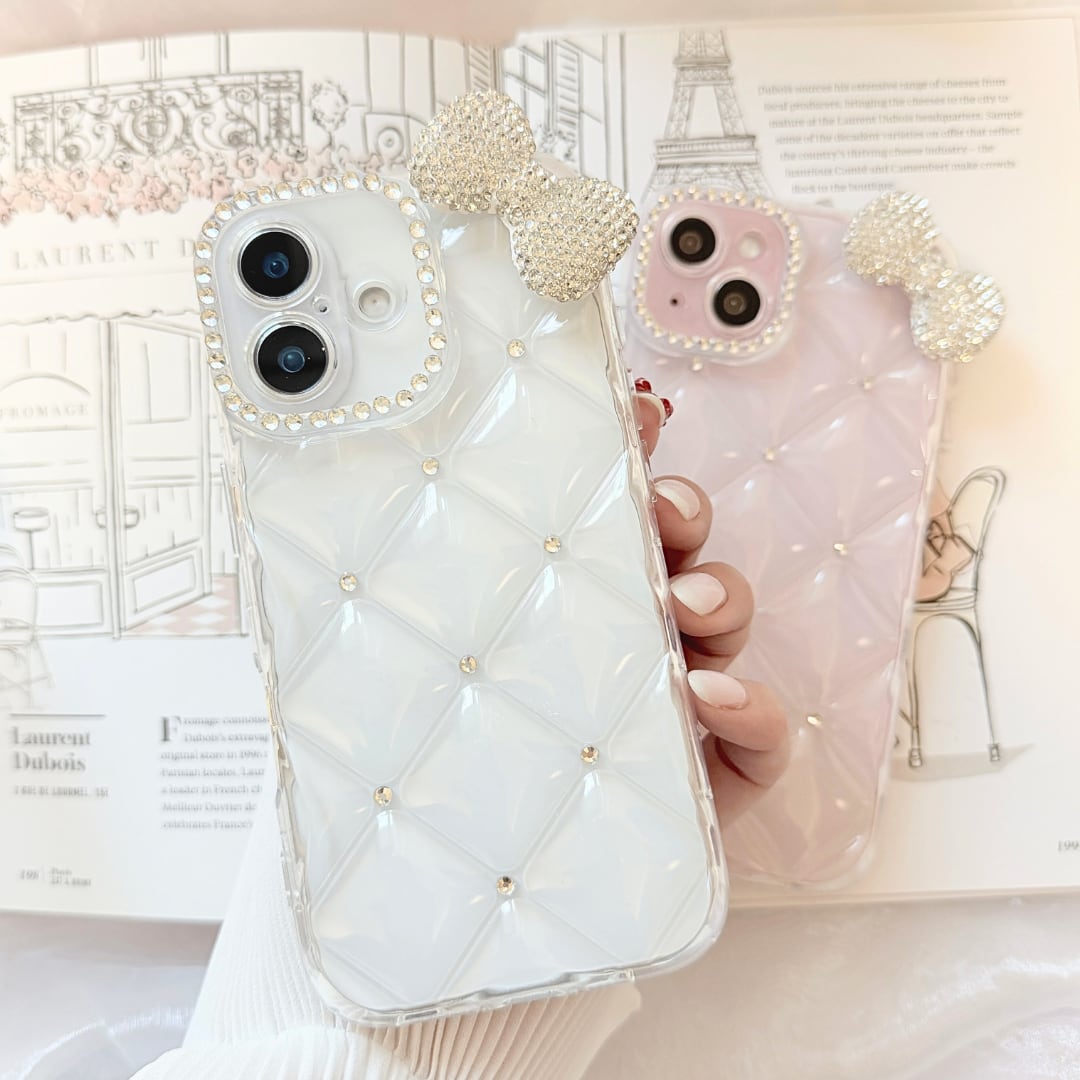 ブランリボンキルティングiPhoneケース