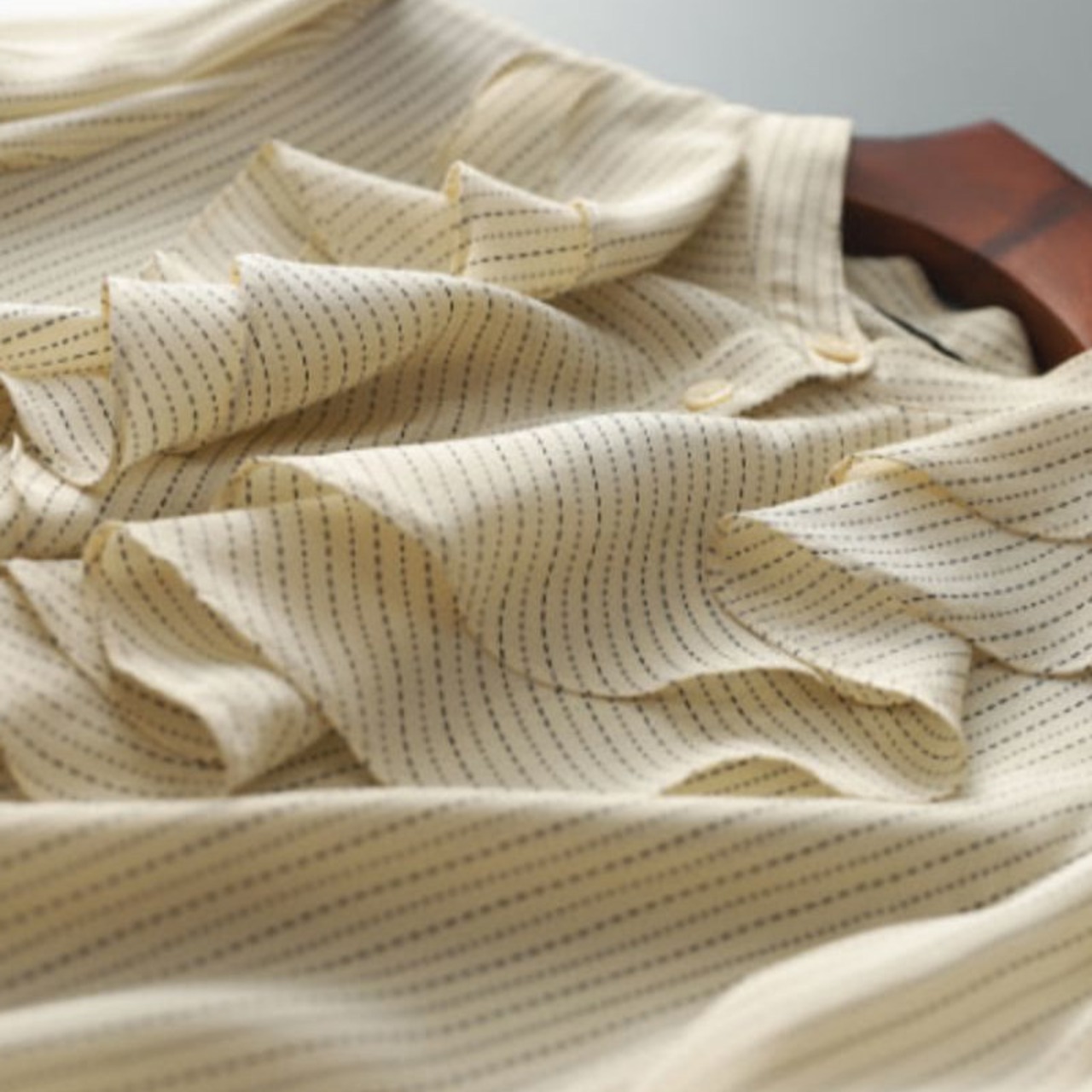 ストライプフリルブラウス A00816