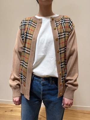 NI5-4 USED Burberry  KNIT CD -CAMEL-✳︎