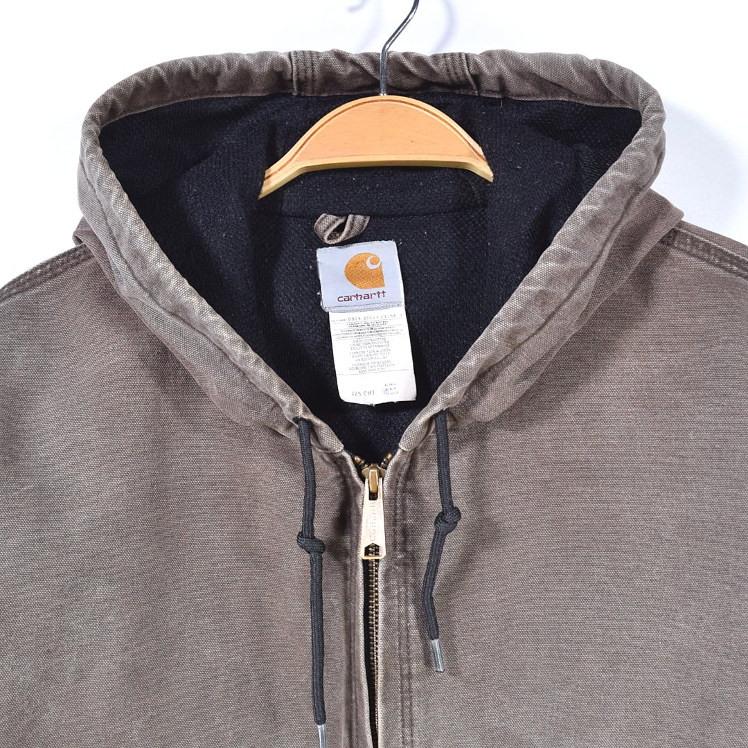 00s カーハート メキシコ製 アクティブジャケット こげ茶 フェード