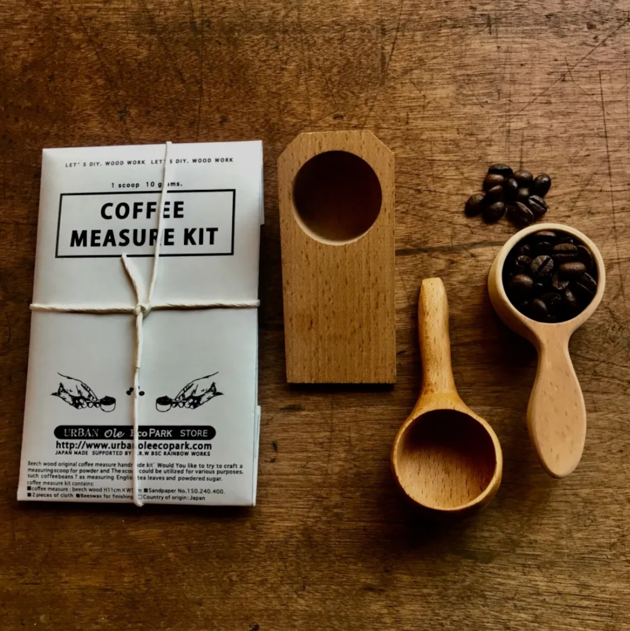 コーヒー計量スプーンを手作りできる 手作りキット COFFEE MEASURE WHITTLING DIY KIT
