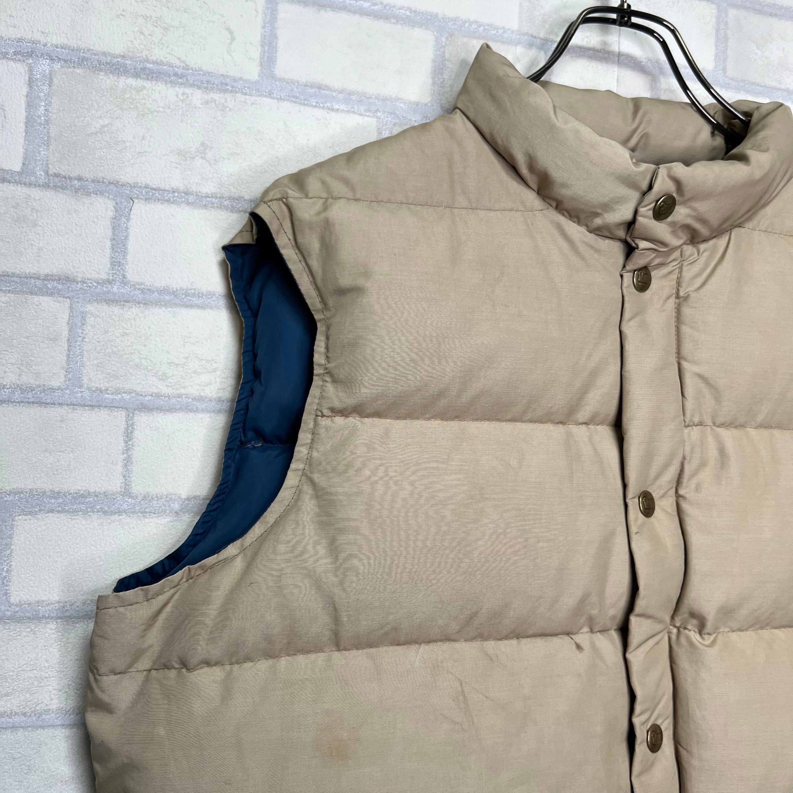 70's】【Made in USA】Wool rich ダウンベスト L Vintage | 古着屋OLDGREEN