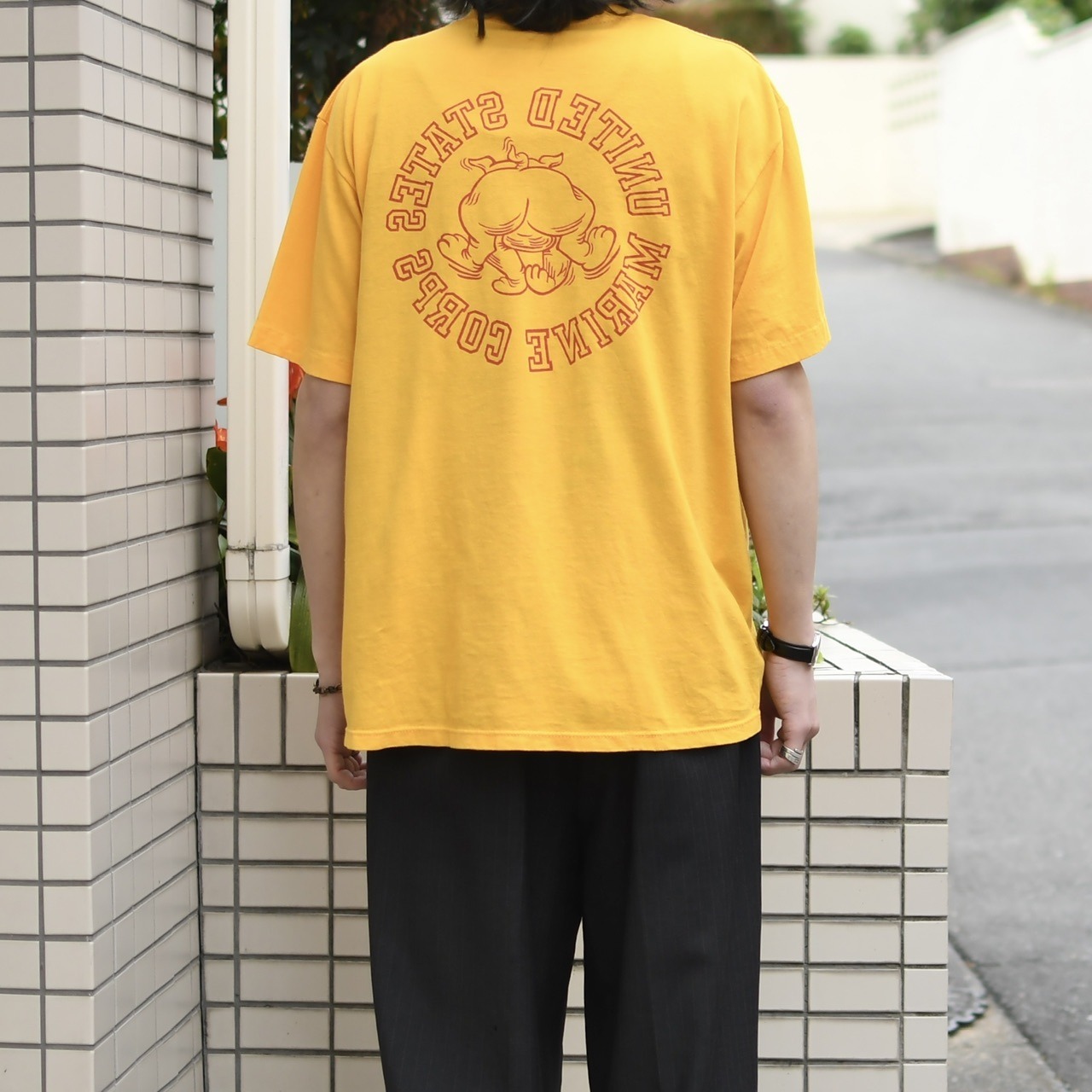 90's USMC training print tee
