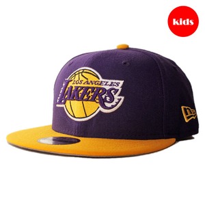 【子供用】 ニューエラ スナップバックキャップ 帽子 NEW ERA 9fifty キッズ NBA ロサンゼルス レイカーズ フリーサイズ NRNE70350984