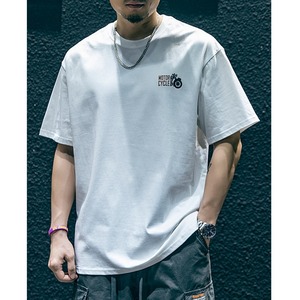 アメリカンカジュアル モーターサイクルプリントTシャツ 10282