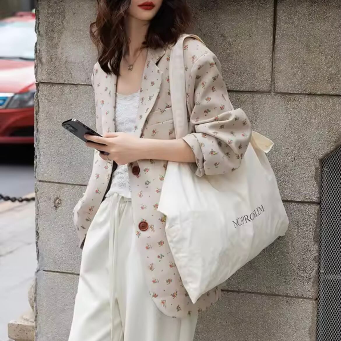 flower tailored jacket