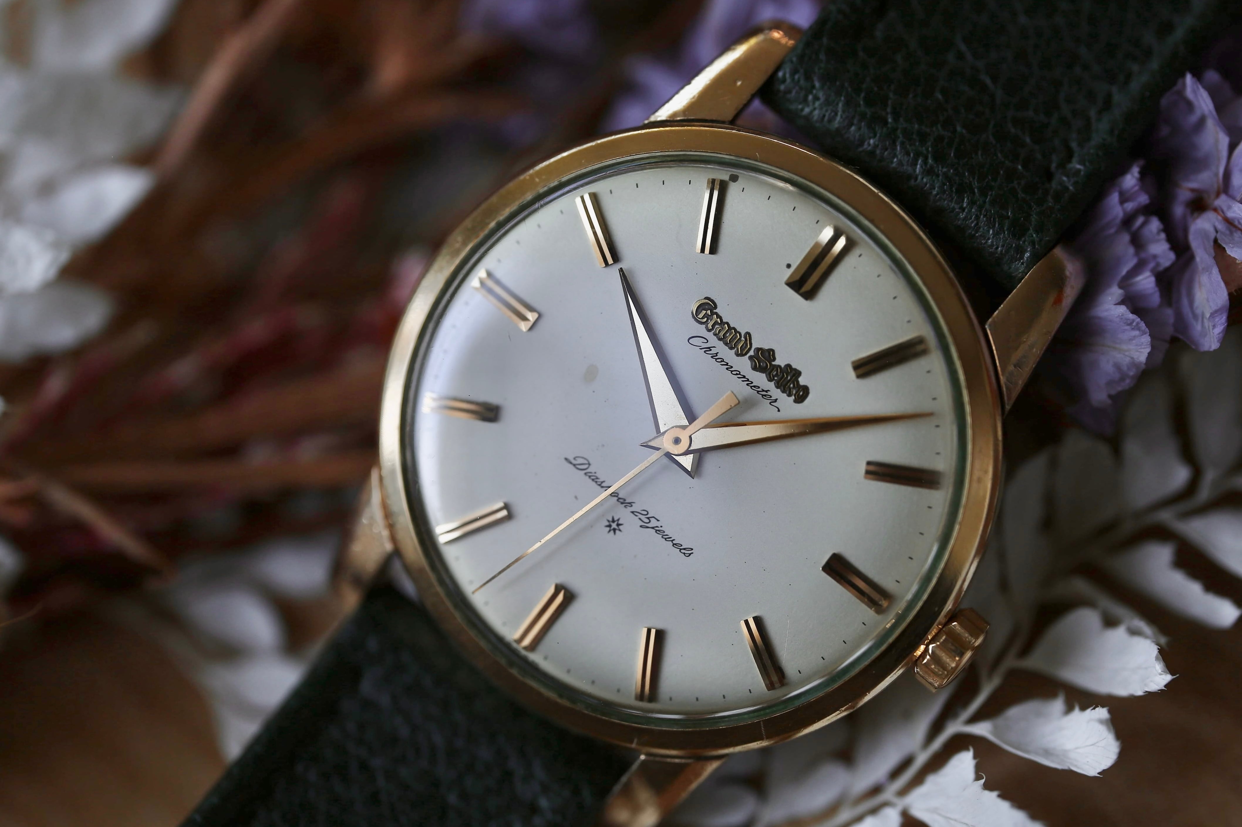 【SEIKO】1962年製 グランドセイコー ファーストモデル ”エッチング” エイジングダイヤル 金張り 手巻き Grand Seiko / Hand winding