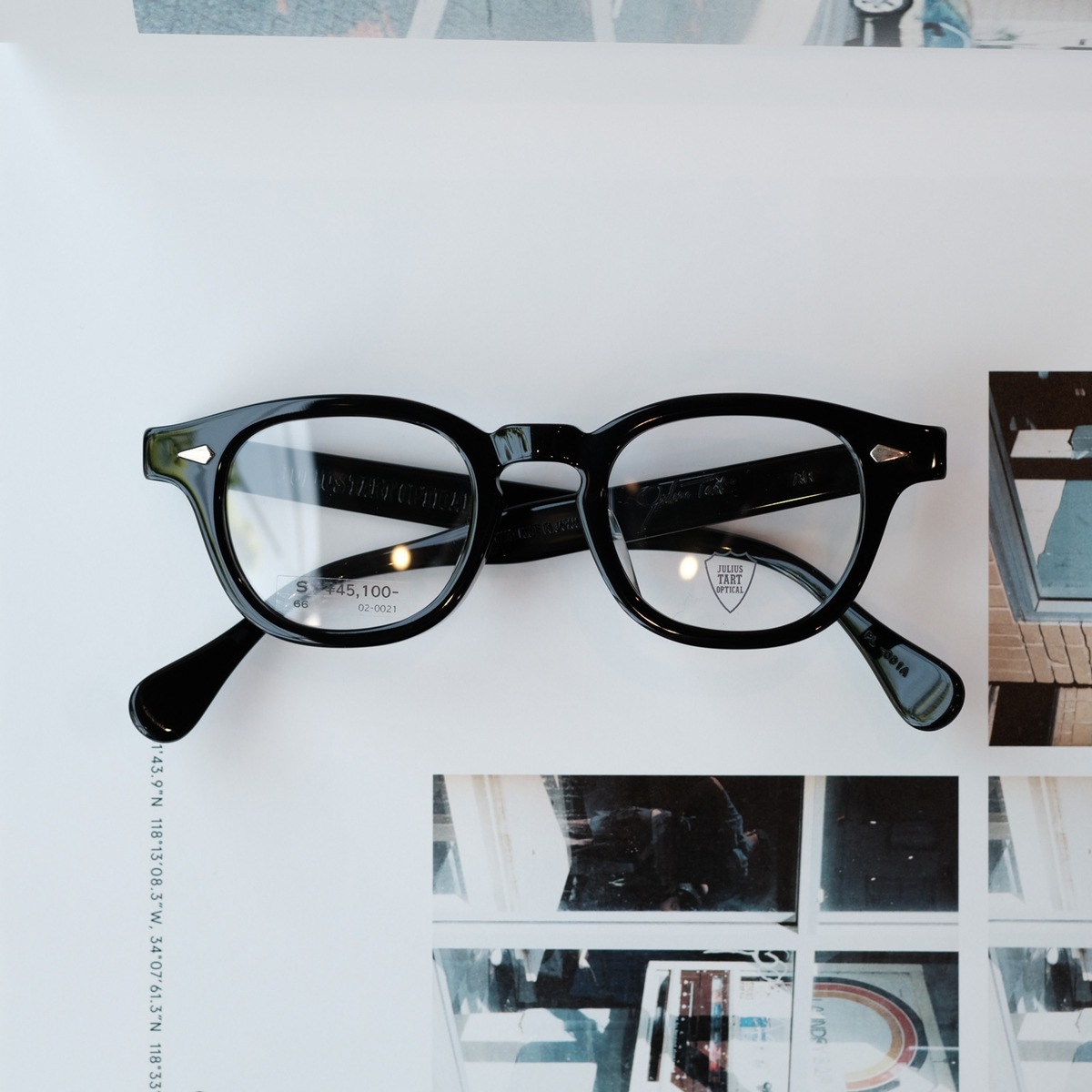 JULIUS TART OPTICAL】AR 44□22 - Black (SMALL) | SEESAW SPECTACLES