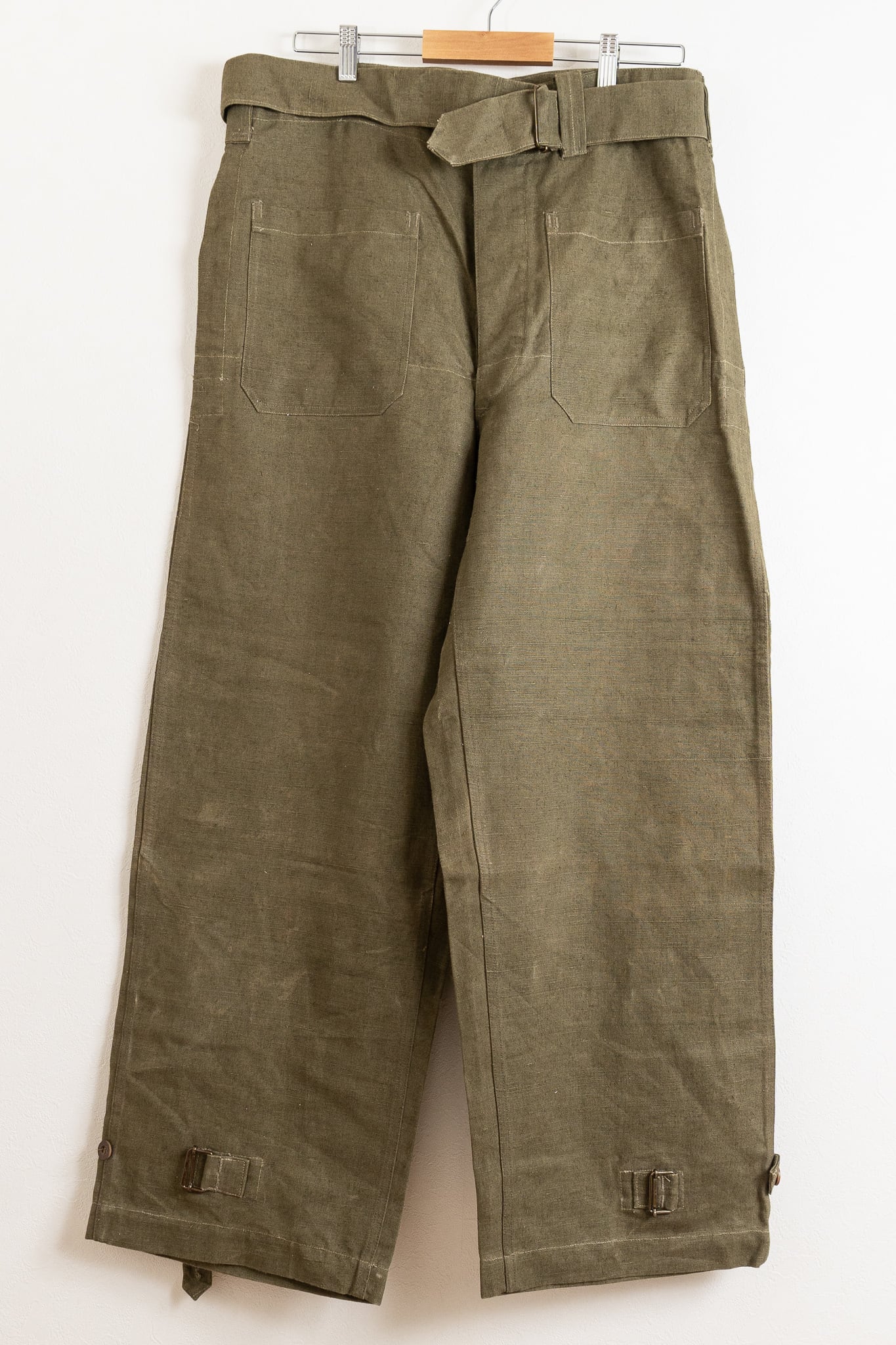 DEADSTOCK】French Army M-35 Motorcycle Trousers Early Model Size2