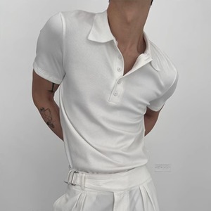 スリムフィットポロシャツ　0782