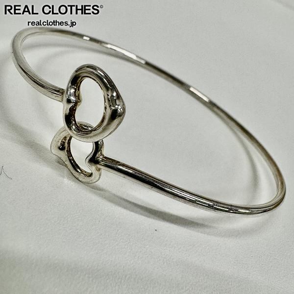 Tiffany&Co. ダブル オープンハート バングル ブレスレット シルバー TIFFANY&Co[ティファニー] ダブル オープン ハート バングル