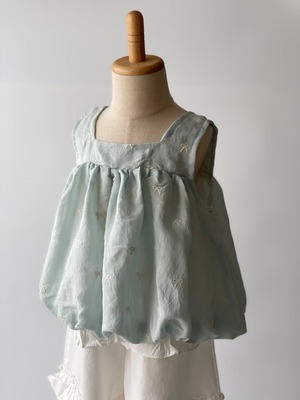 【OUTLET】【Last 90.110cm】balloon ribbon camisole