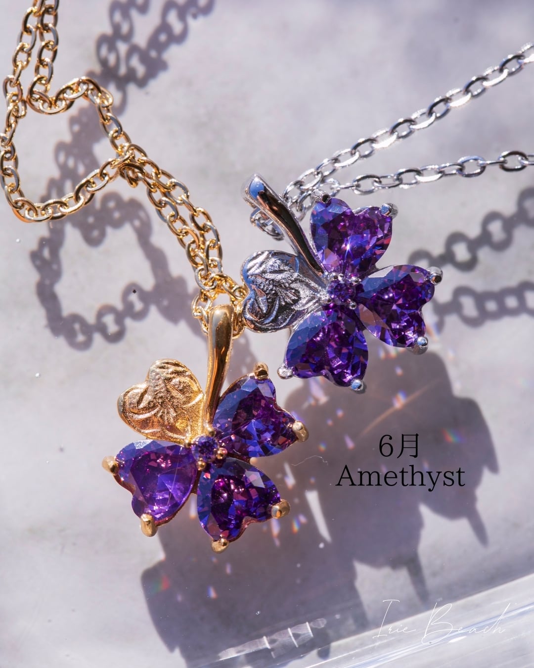 Flower birthstone necklace | IRIEBEACH