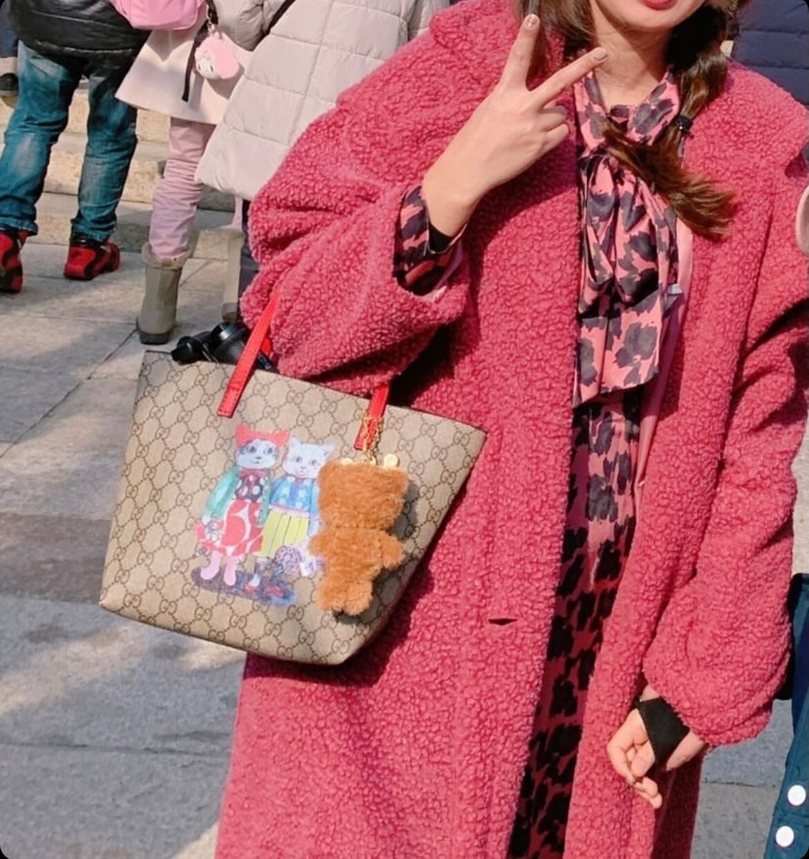 テディベアエコファー ロングコート