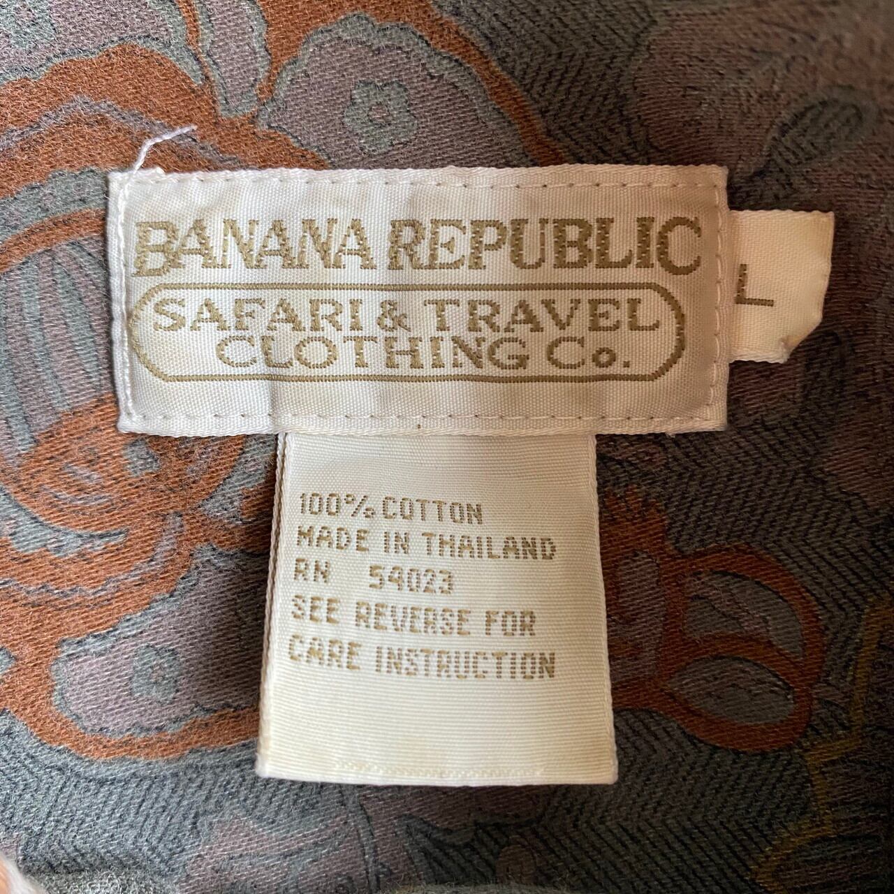 80年代 BANANA REPUBLIC SAFARI & TRAVEL バナナリパブリック 長袖