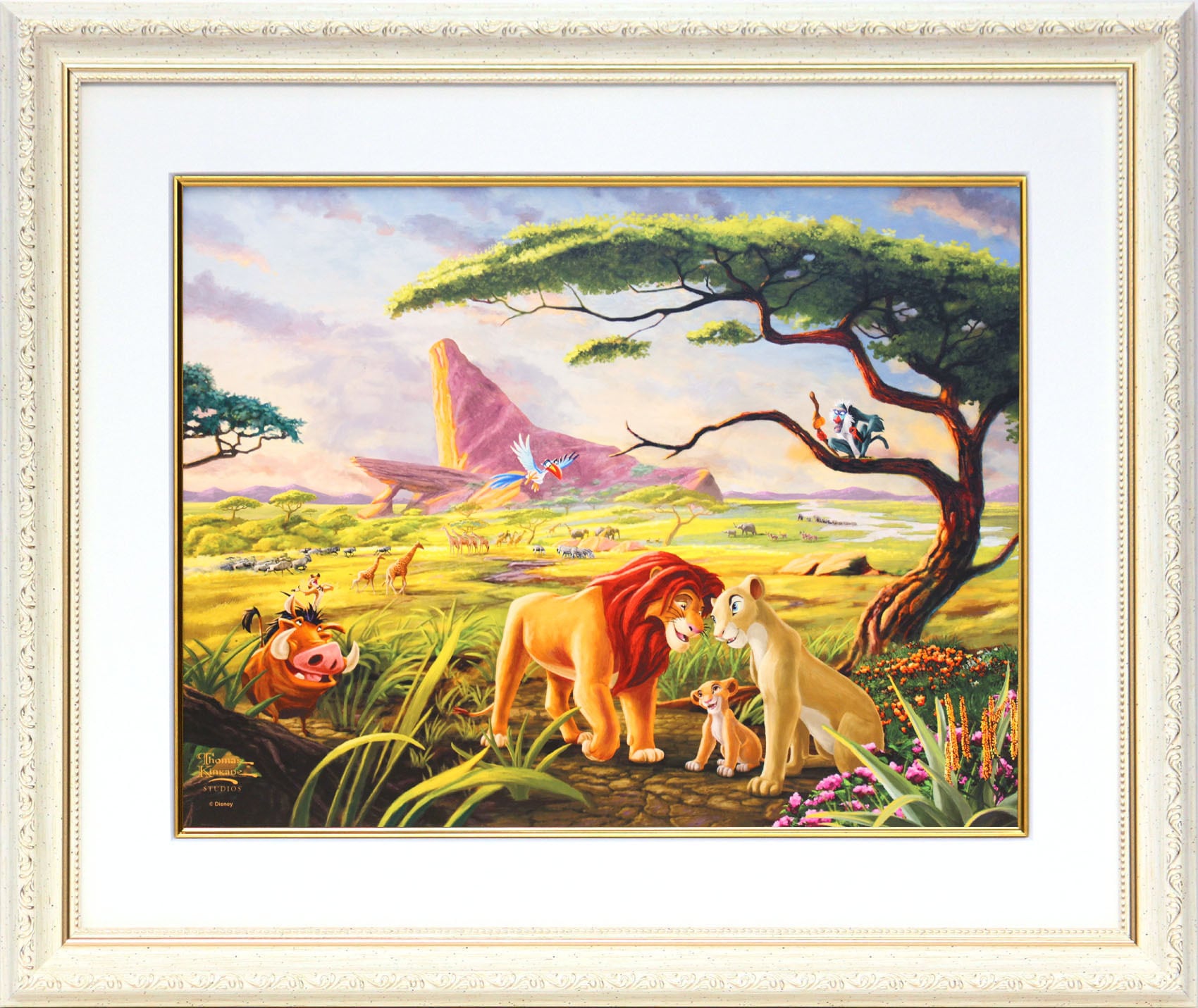 ディズニー絵画「ライオンキング/忘れるな 自分が何者なのか」額縁2種