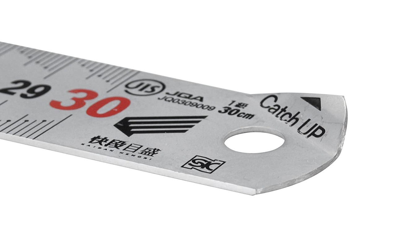 新潟精機(Niigataseiki) SK 日本製 キャッチアップスケール 快段目盛 15cm CU-15KD シルバー仕上 JIS規格