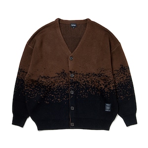 430(FOURTHIRTY)  2T GRADE CARDIGAN  2トン グラデーション カーディガン  Brown-Black  サイズ3