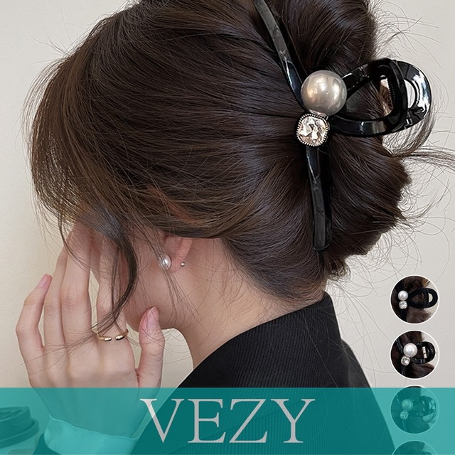 バンスクリップ ヘアクリップ パール ヘアアクセサリー 韓国風 髪留め まとめ髪 おしゃれ大人可愛い オフイスカジュアル 小物 誕生日 プレゼント ヘアアクセサリー  VEZY ベジー  ItemNo.【23798302】