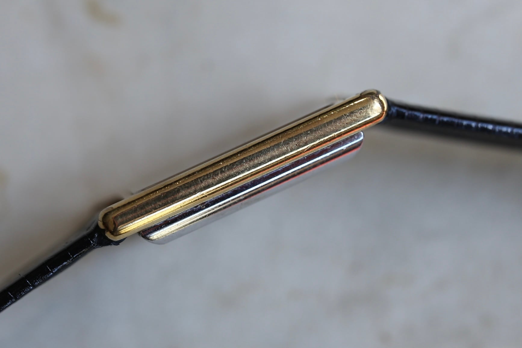 OMEGA】 1975年製 オメガ デビル H型レクタンギュラー オニキス竜頭