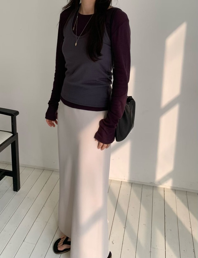 (予約) fl lanel / Mine banding skirt 2color