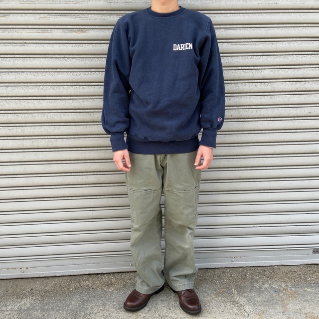 90s Champion メキシコ製 リバースウィーブ カレッジロゴ 紺 L