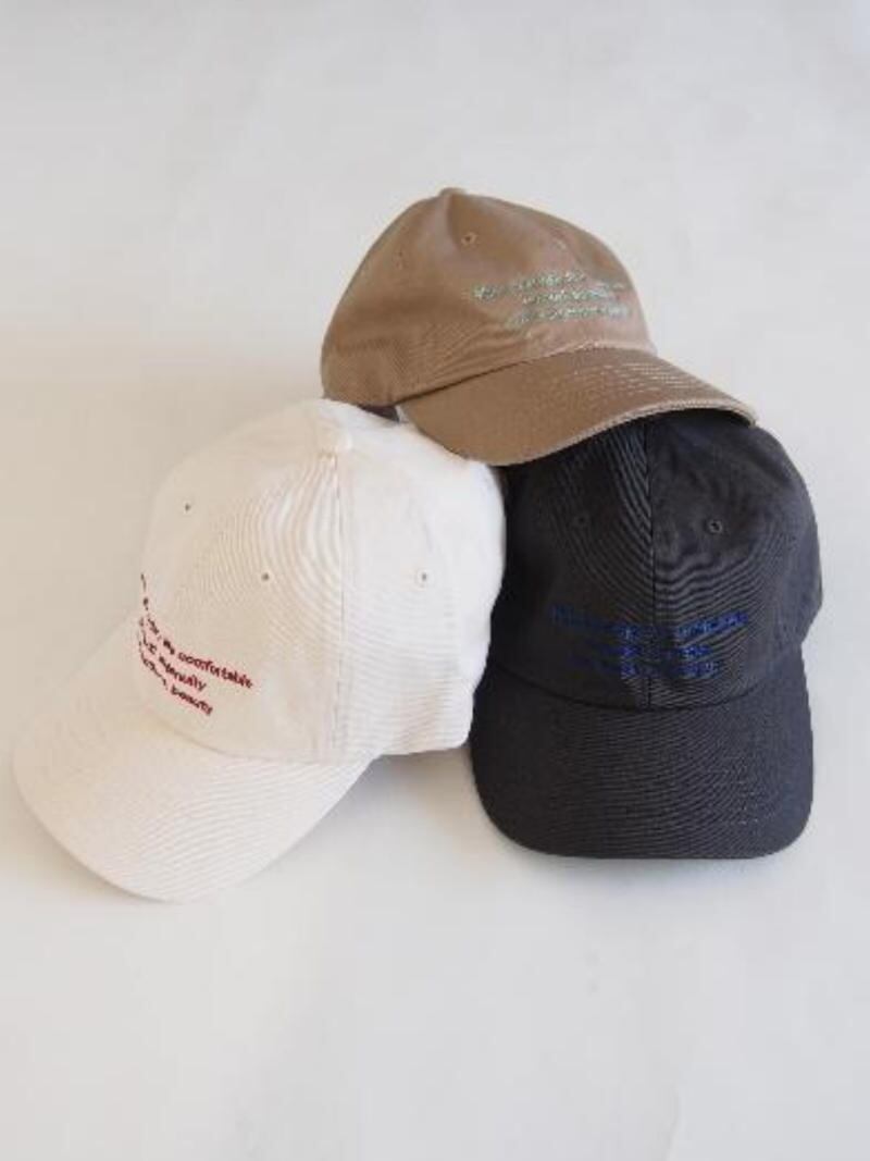 【SALE】356. Boutique Ordinary / ブティークオーディナリー Embroidered Logo Cap(アイボリー/ベージュ/グレー) (BO26-438A)