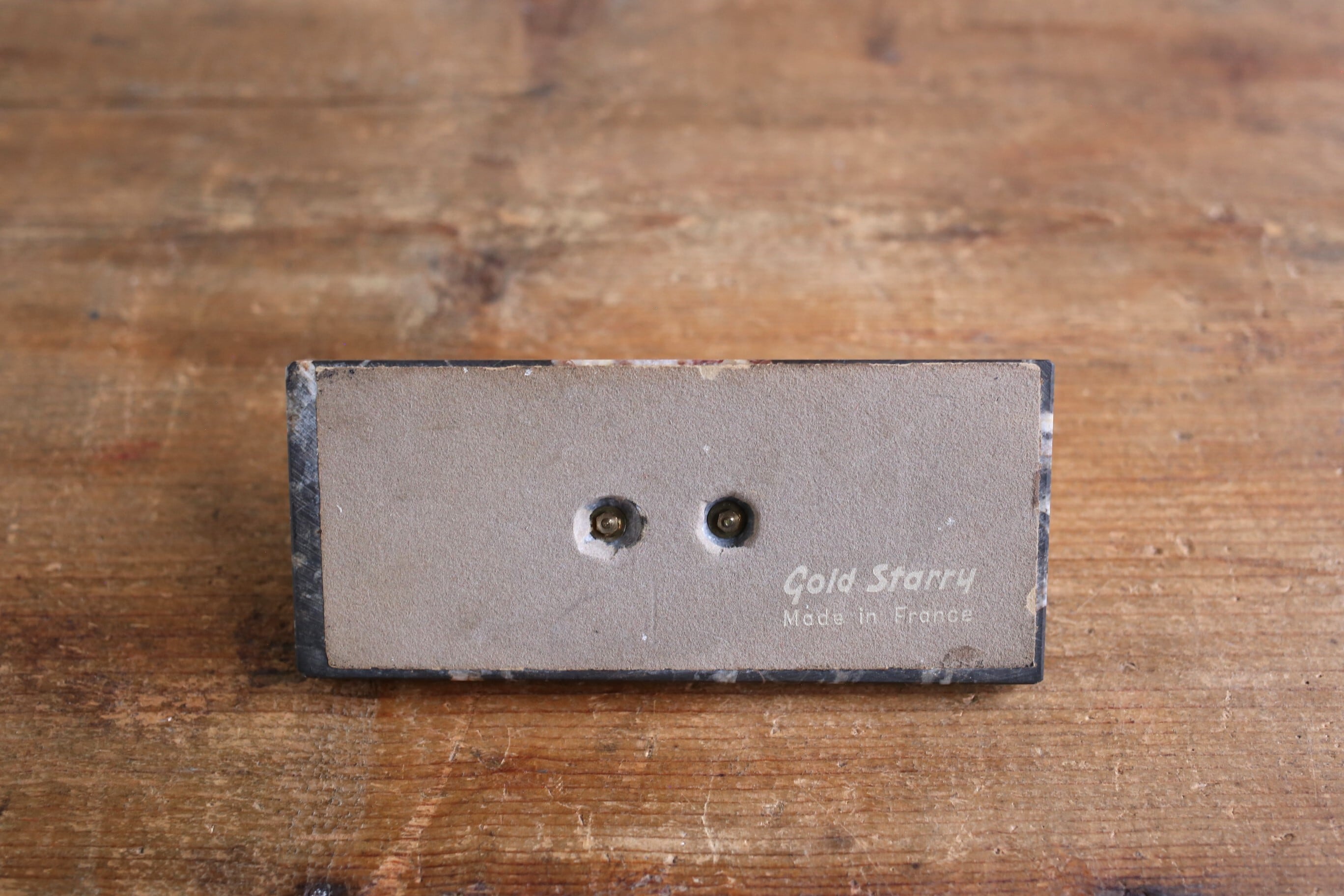 フランス ヴィンテージ 万年卓上カレンダー 『GOLD STARRY』大理石 N