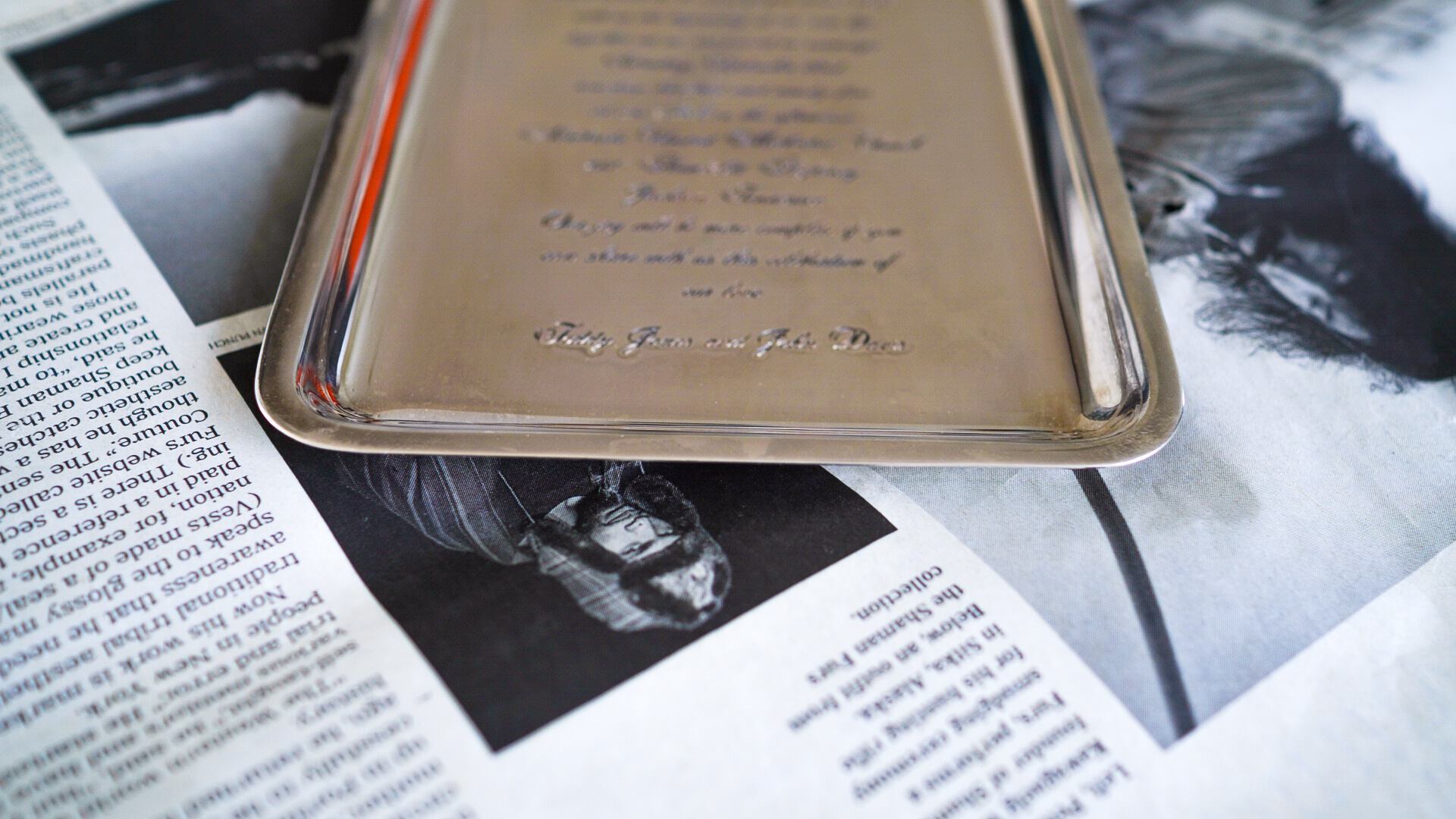 1994】TIFFANY&Co. ティファニー シルバー レクタングル トレイ《小物