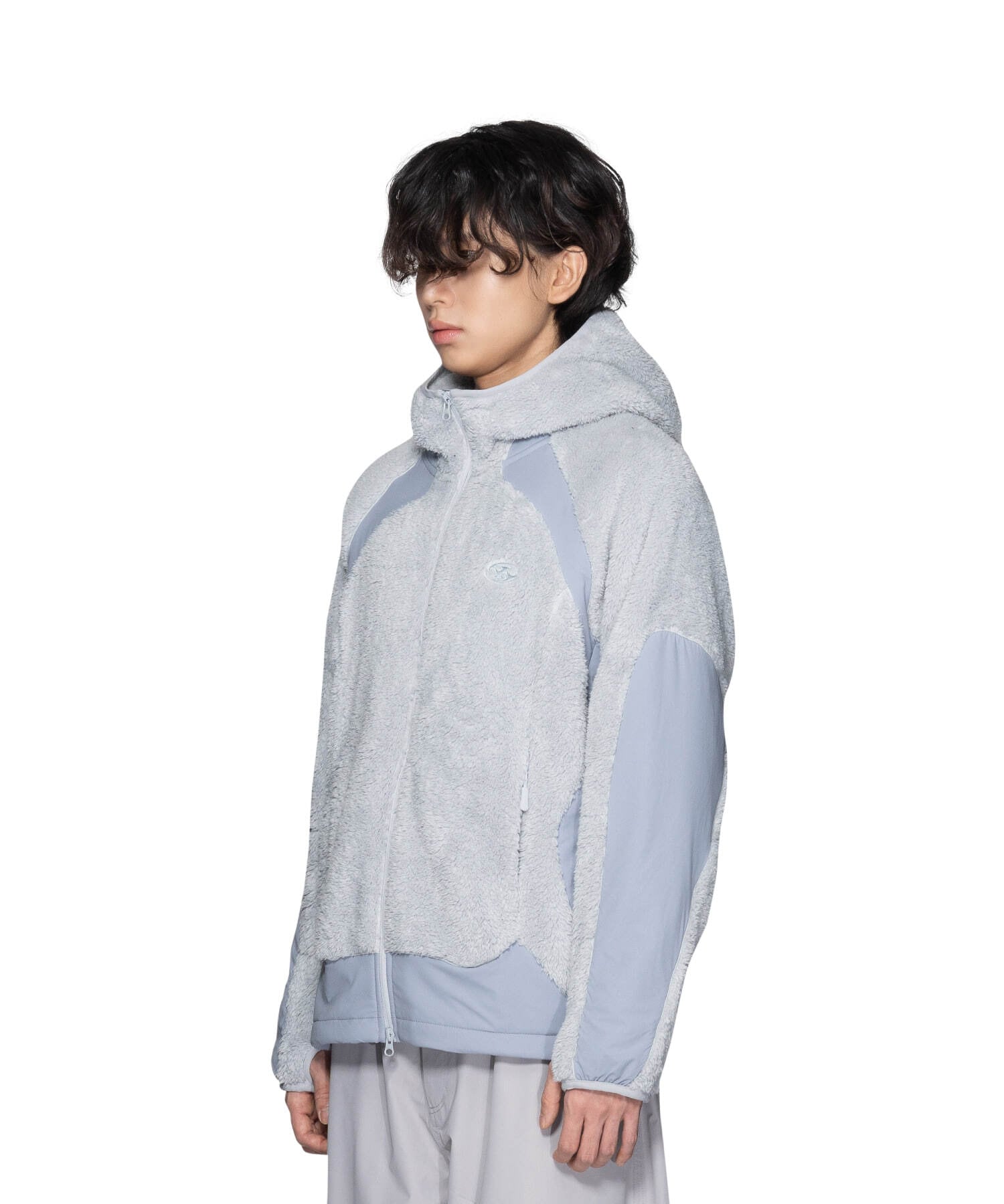 [SAN SAN GEAR] 23FW FLEECE HOODED JACKET LIGHT GREY 正規品 韓国ブランド 韓国通販 韓国代行  韓国ファッション sansan san san サンサンギア | BONZ (韓国ブランド 代行) powered by BASE