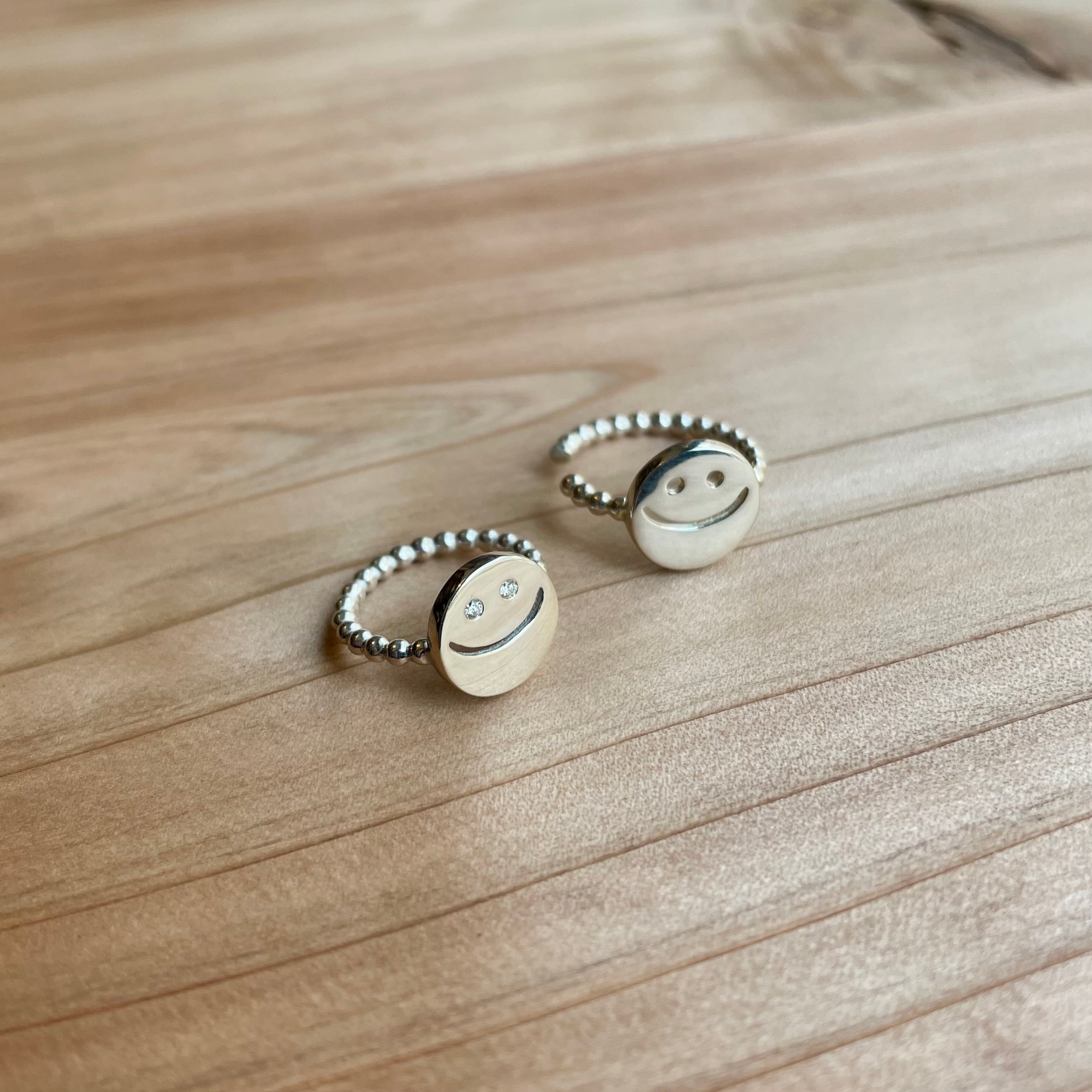 スマイル^_−☆指輪K18リングmB m スマイルリング K18 | Bonny Port .:.