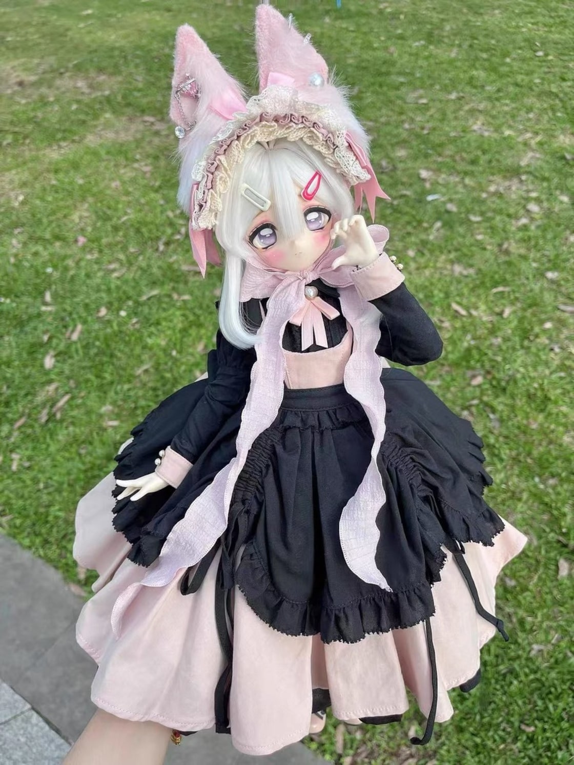 ヘッド付き！松松doll自制matus四分pvc整体bjd 整体 ボディあり 裸娃 