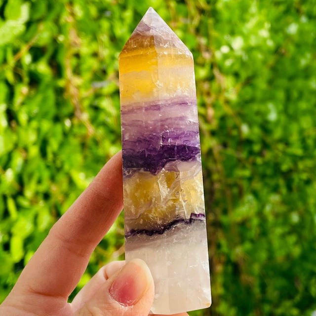 レア/高透明】高品質 本水晶 バングル 幅広 ✨虹入り 55mm 一点物 天然石