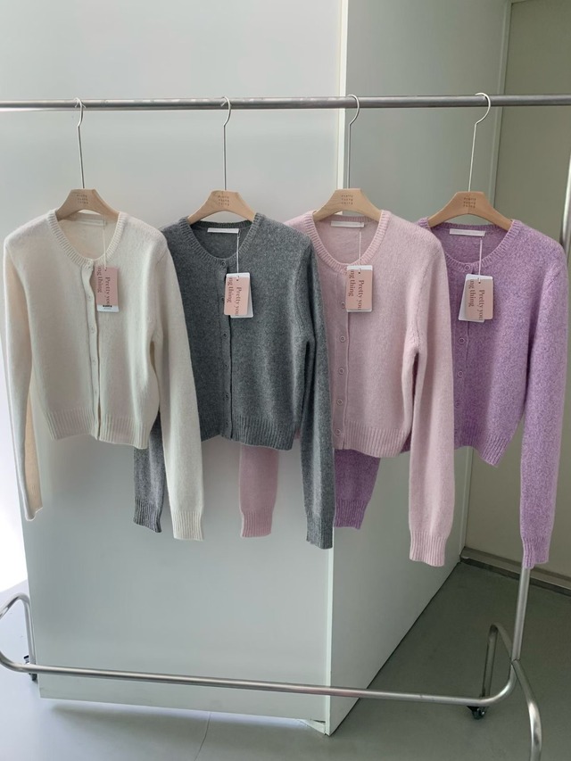 (予約) pretty young thing / Michelle baby alpaca cardigan 4color