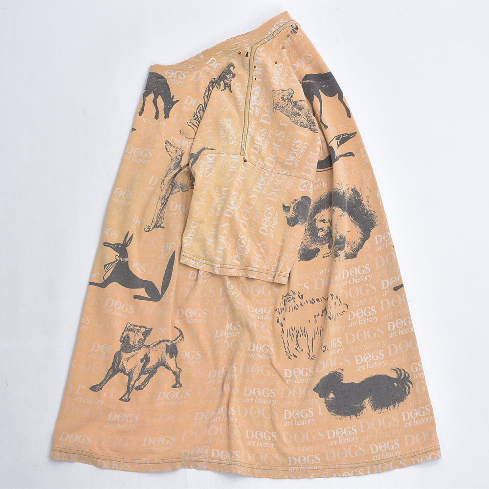 90s アメリカ製 BORO Lee リー DOGS art history ドッグプリント T