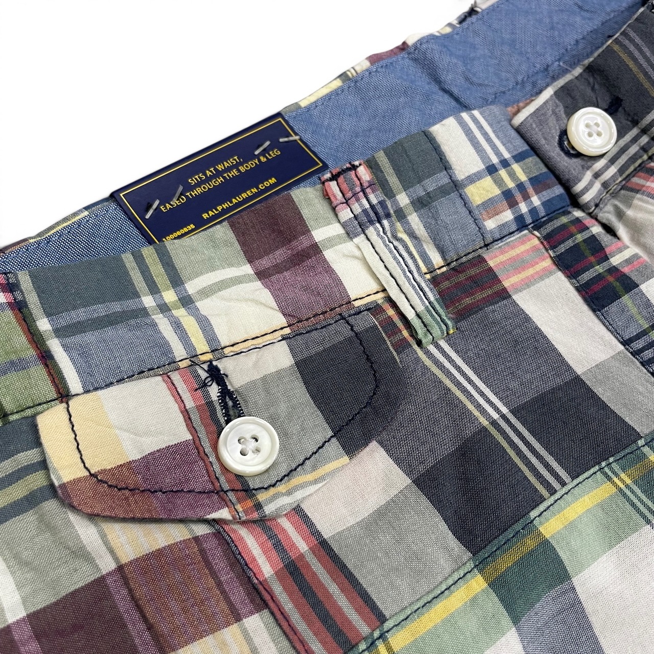 【新品】Polo Ralph Laure ポロラルフローレン マドラスチェック パッチワークショーツ ショートパンツ 【SPT-POLO-008】 - 5