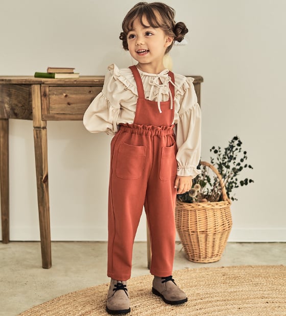 サロペット2WAYパンツ〈Red〉