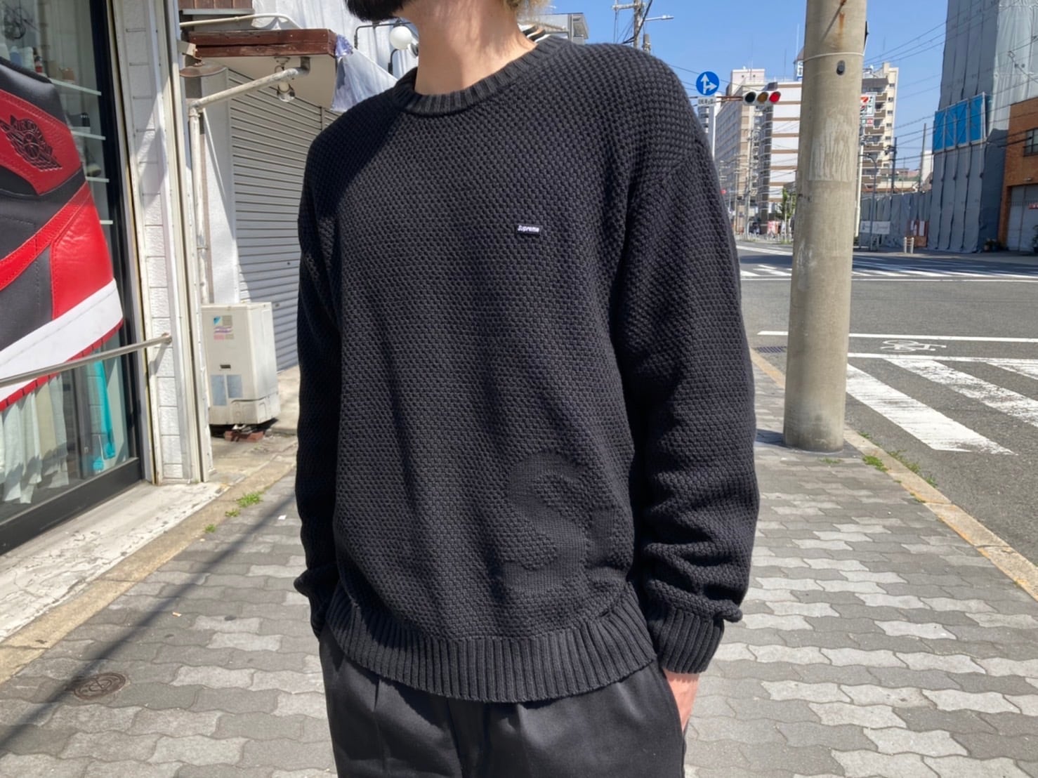 すぐ発送可能！ Supreme Textured Small Box Sweater ニット M