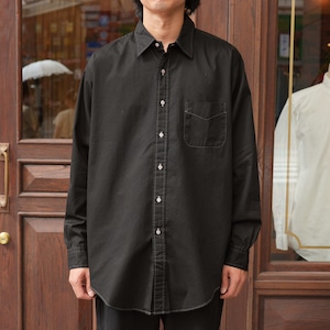 FOUNDOUR (ファウンダ) 26AW "REISSUE REGULAR COLLAR SHIRT" -BLACK①-