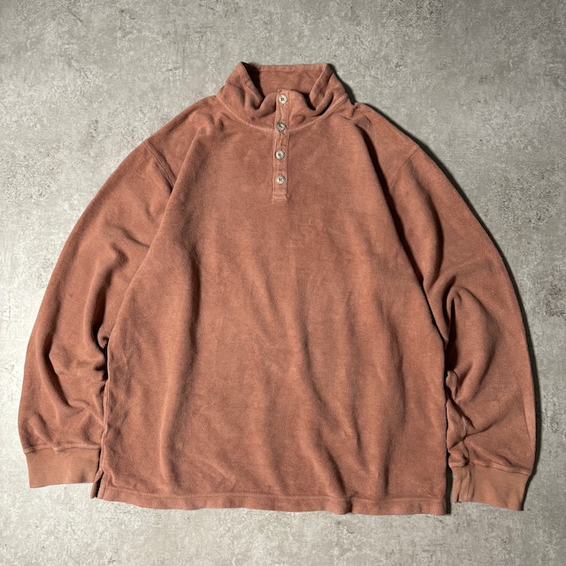 1990s–2000s “Territory Ahead” Henley Neck Sweatshirt