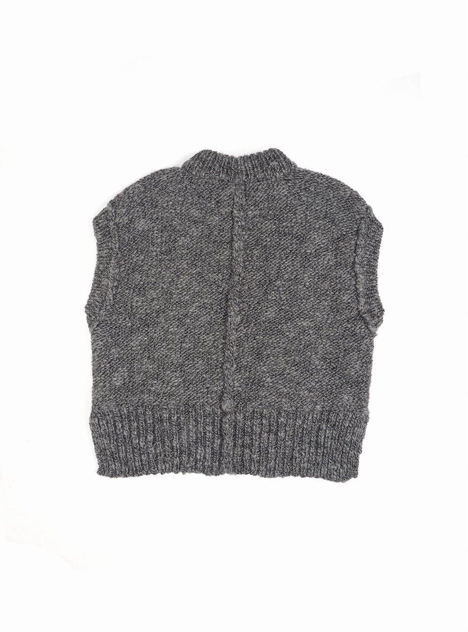 Hand Framed Chunky Mock Vest